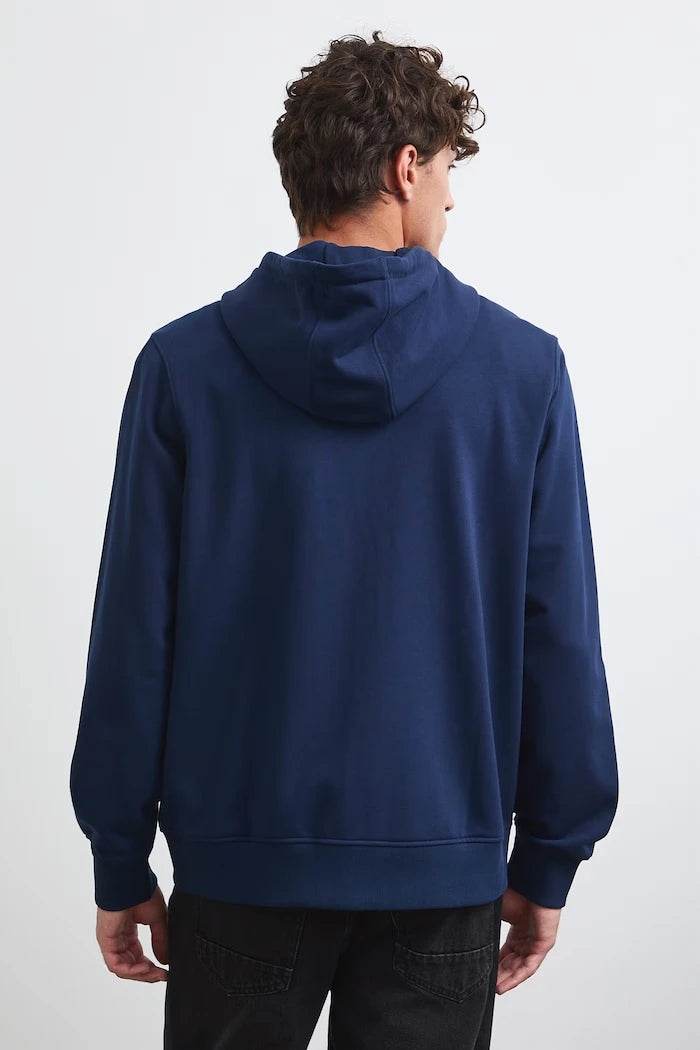 Medicine fermuarlı ve kapüşonlu erkek pamuklu sweatshirt