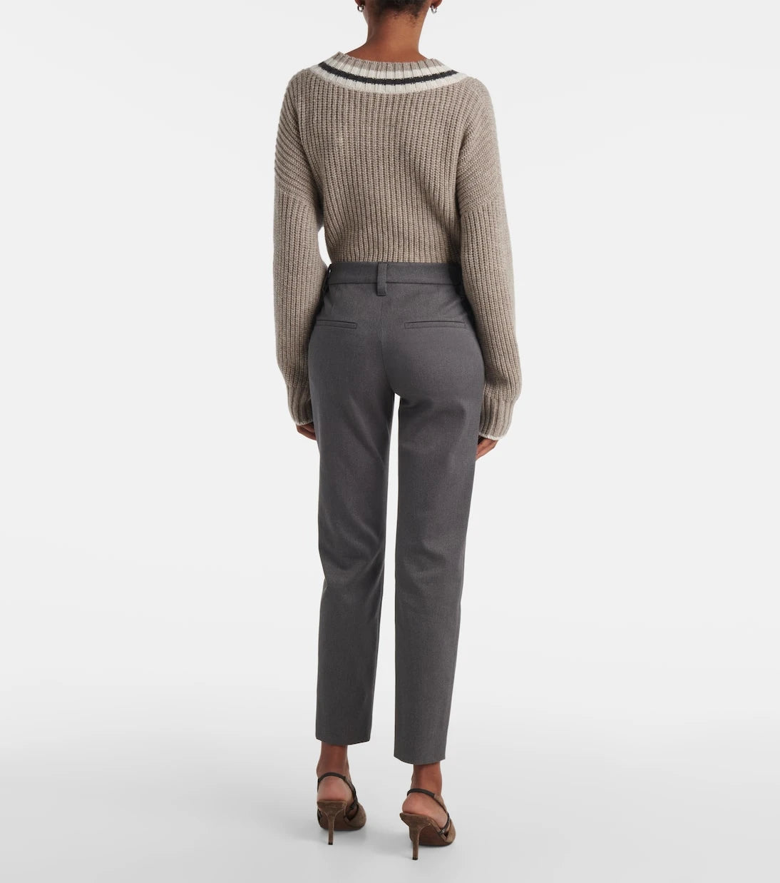 Brunello Cucinelli - Cotton-blend slim pants