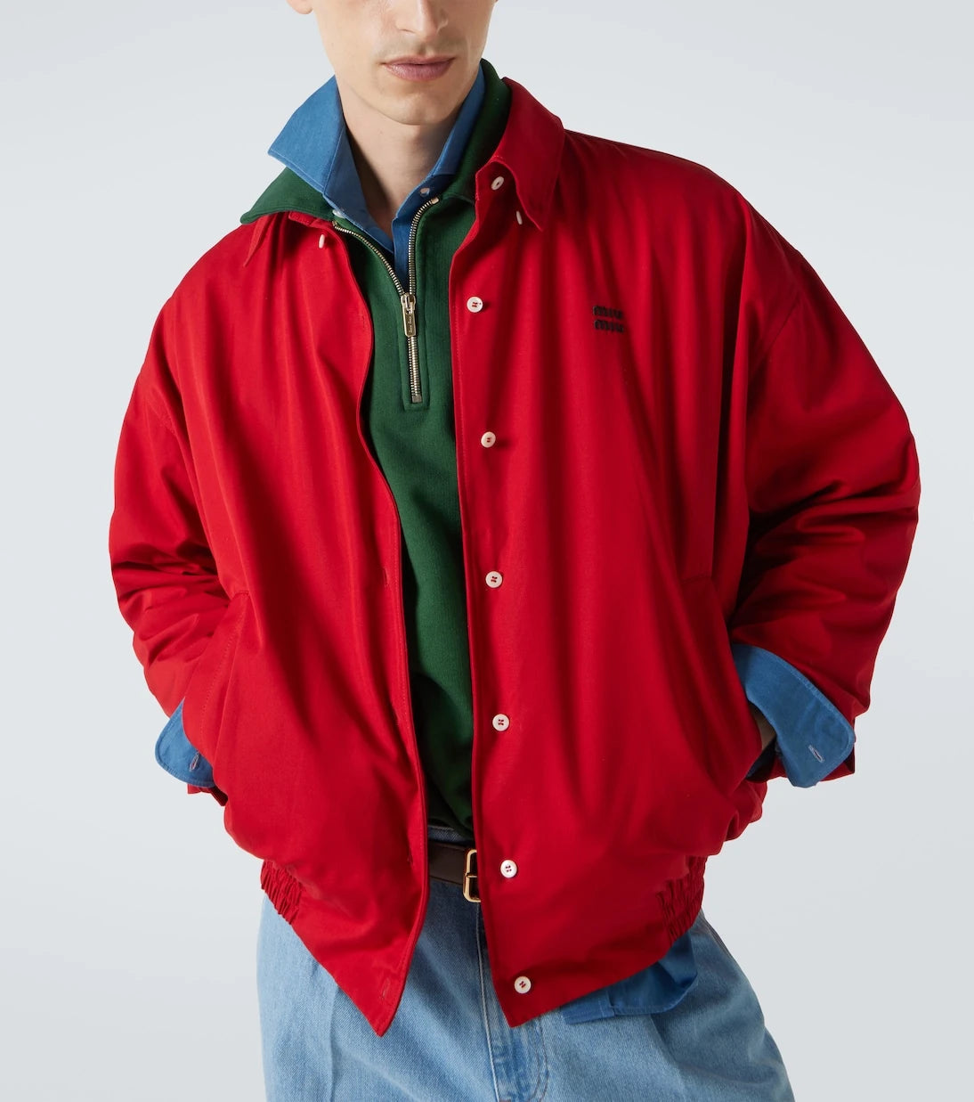 Miu Miu - Cotton poplin blouson