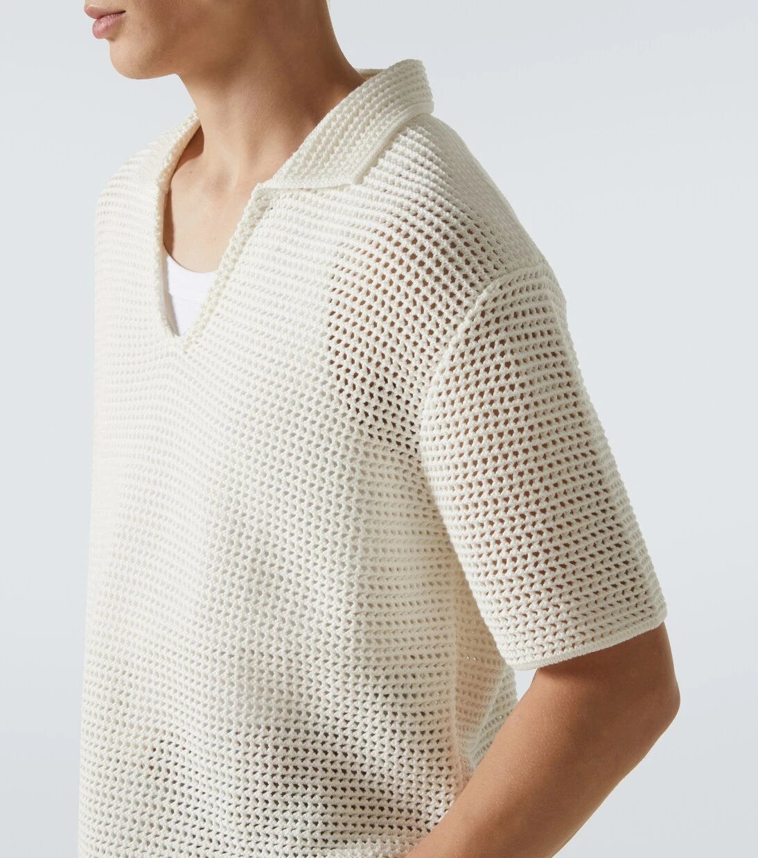 Orlebar Brown - Batten crochet cotton polo shirt
