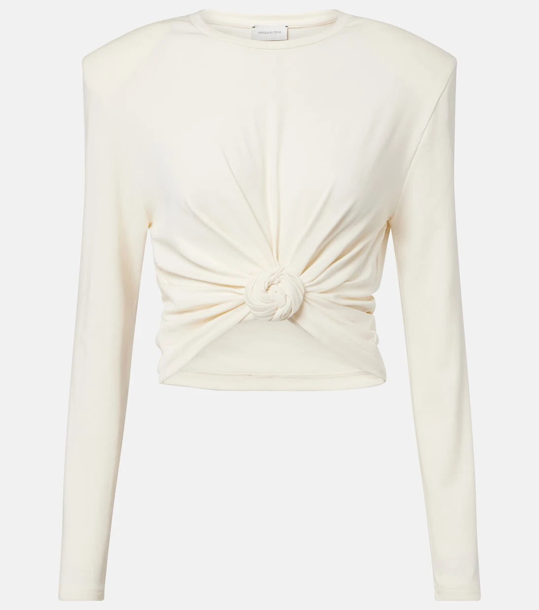 Magda Butrym - Cropped cotton-blend jersey top