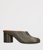 Leather Tabi Heeled Mules 60