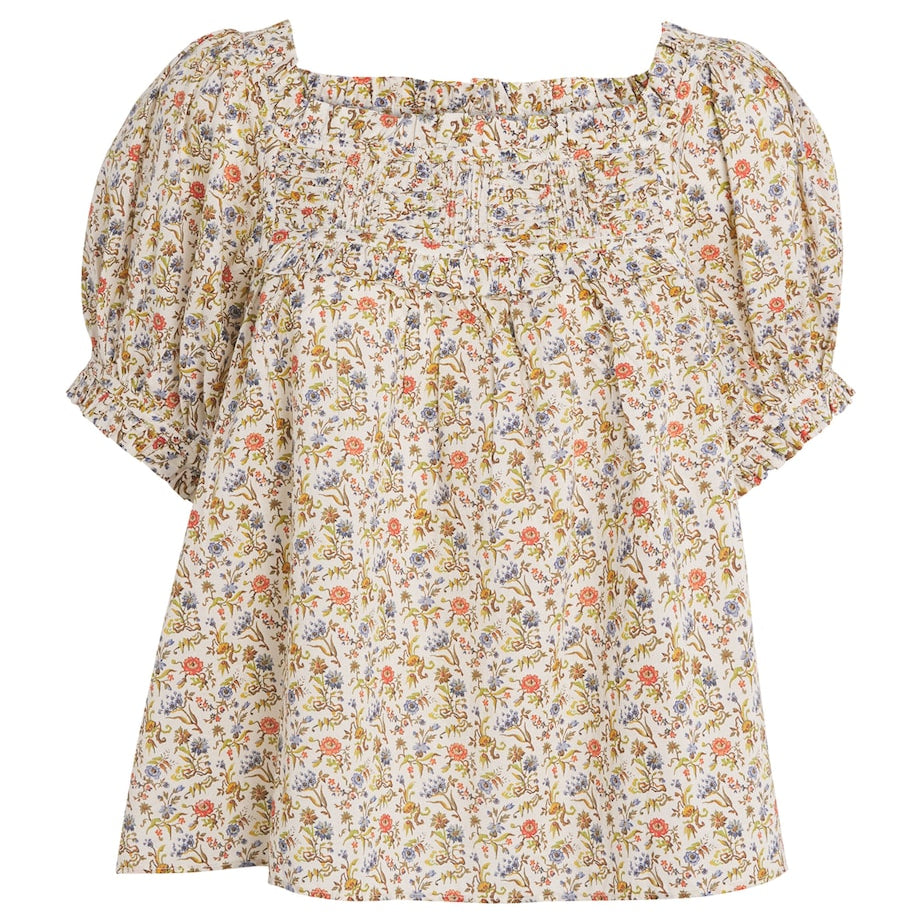 Organic Cotton Floral Farley Top