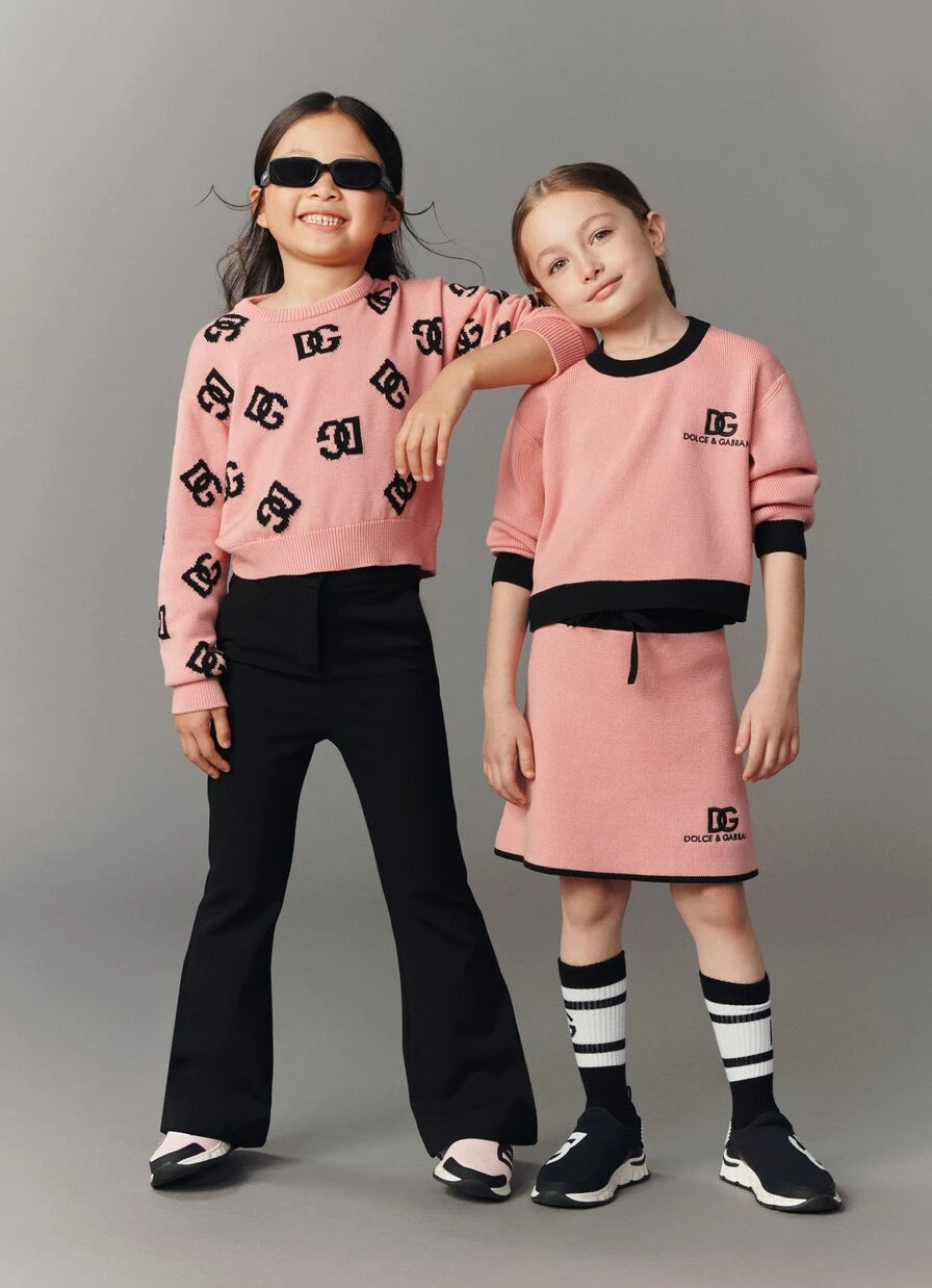 Dolce&Gabbana Kids - ليقنز قطني مخلوط