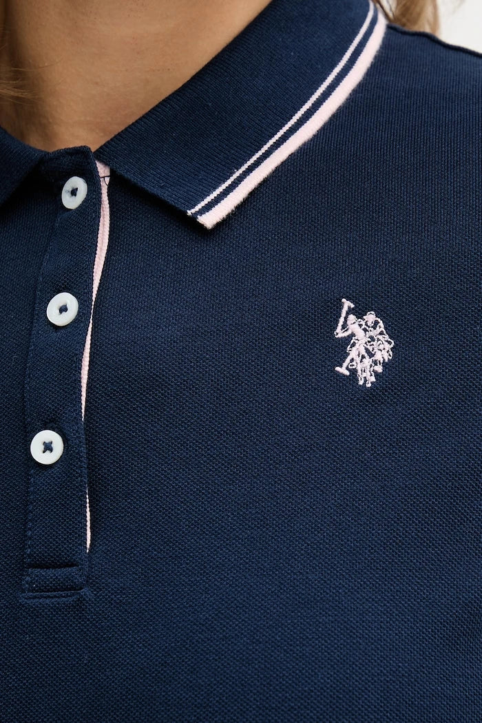 Памучна рокля U.S. Polo Assn. POLO DRESS