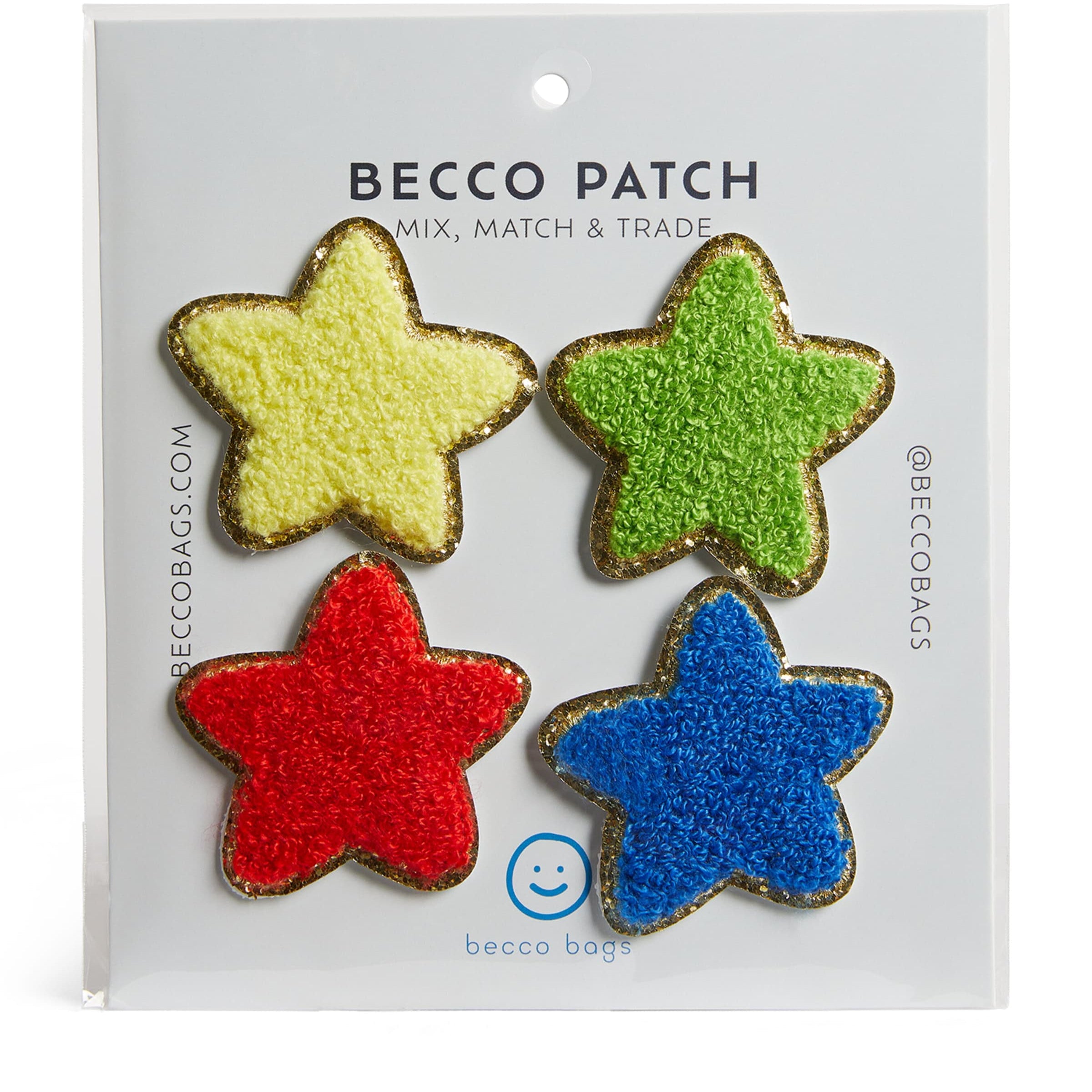 Chenille Stars Patches (Pack of 4)