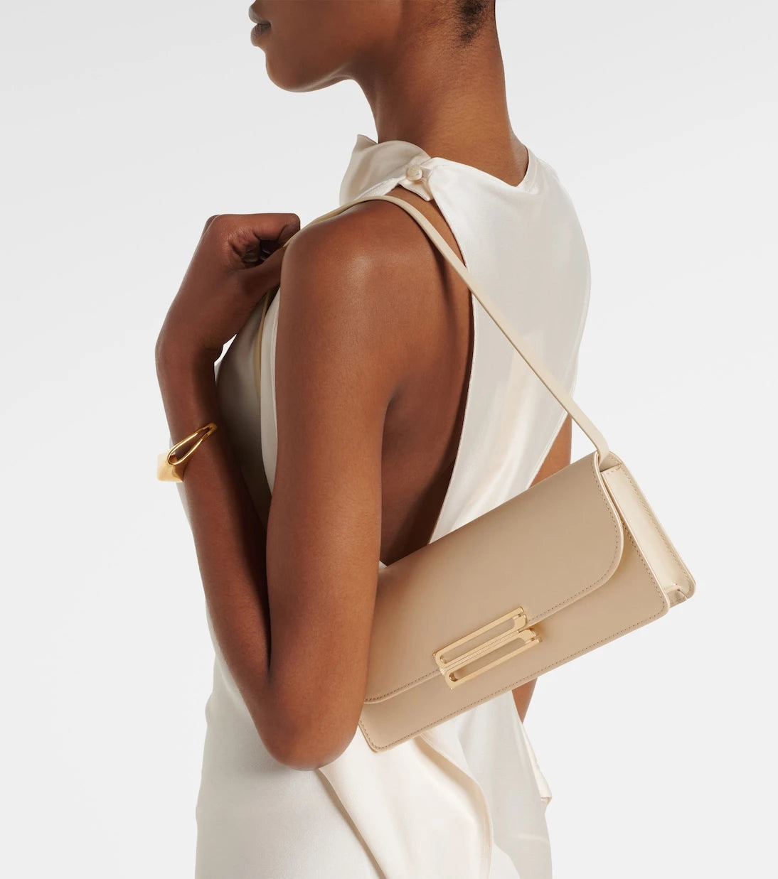 Victoria Beckham - Dorian East-West satin clutch