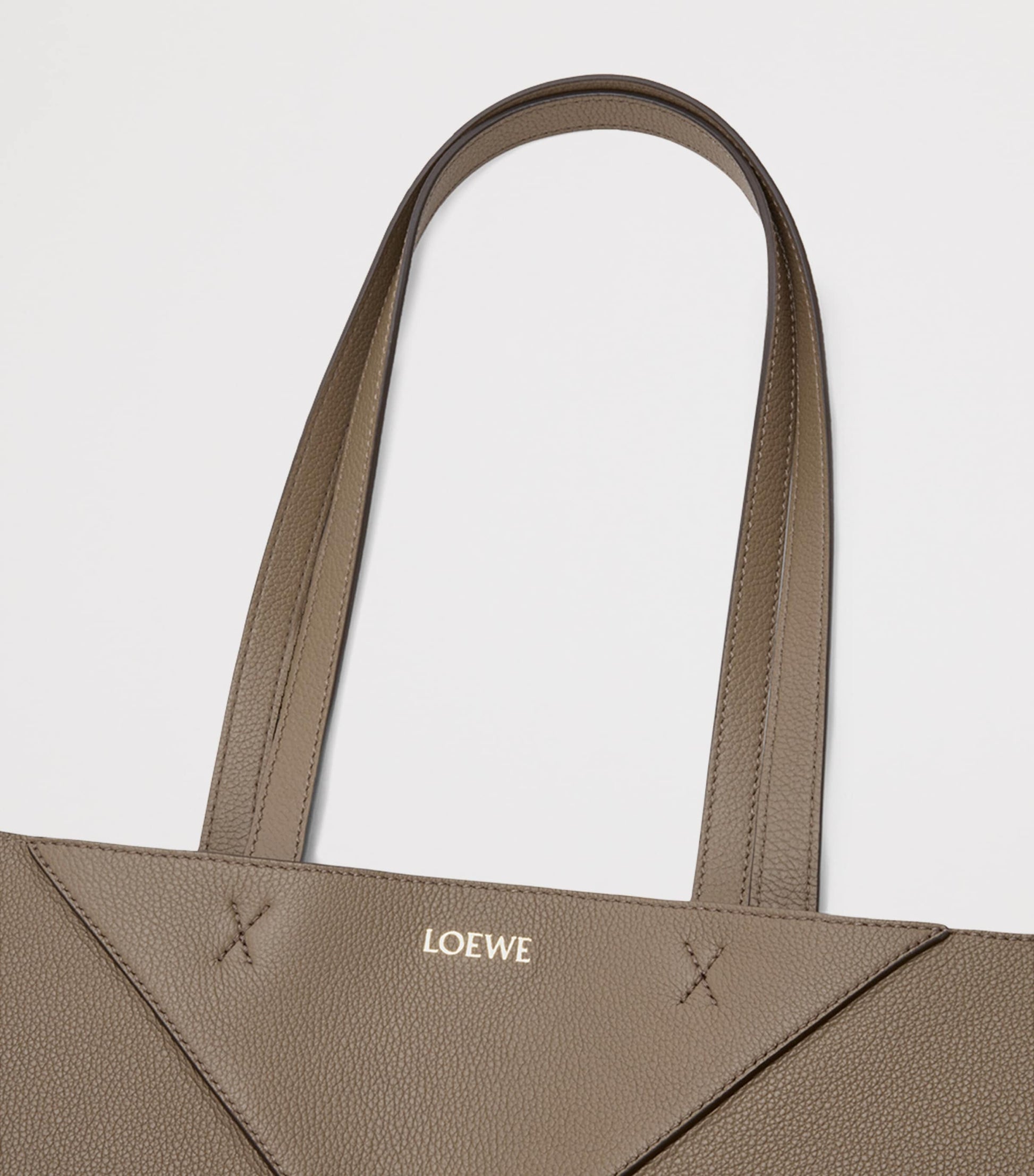 Medium Leather Puzzle Fold Tote Bag