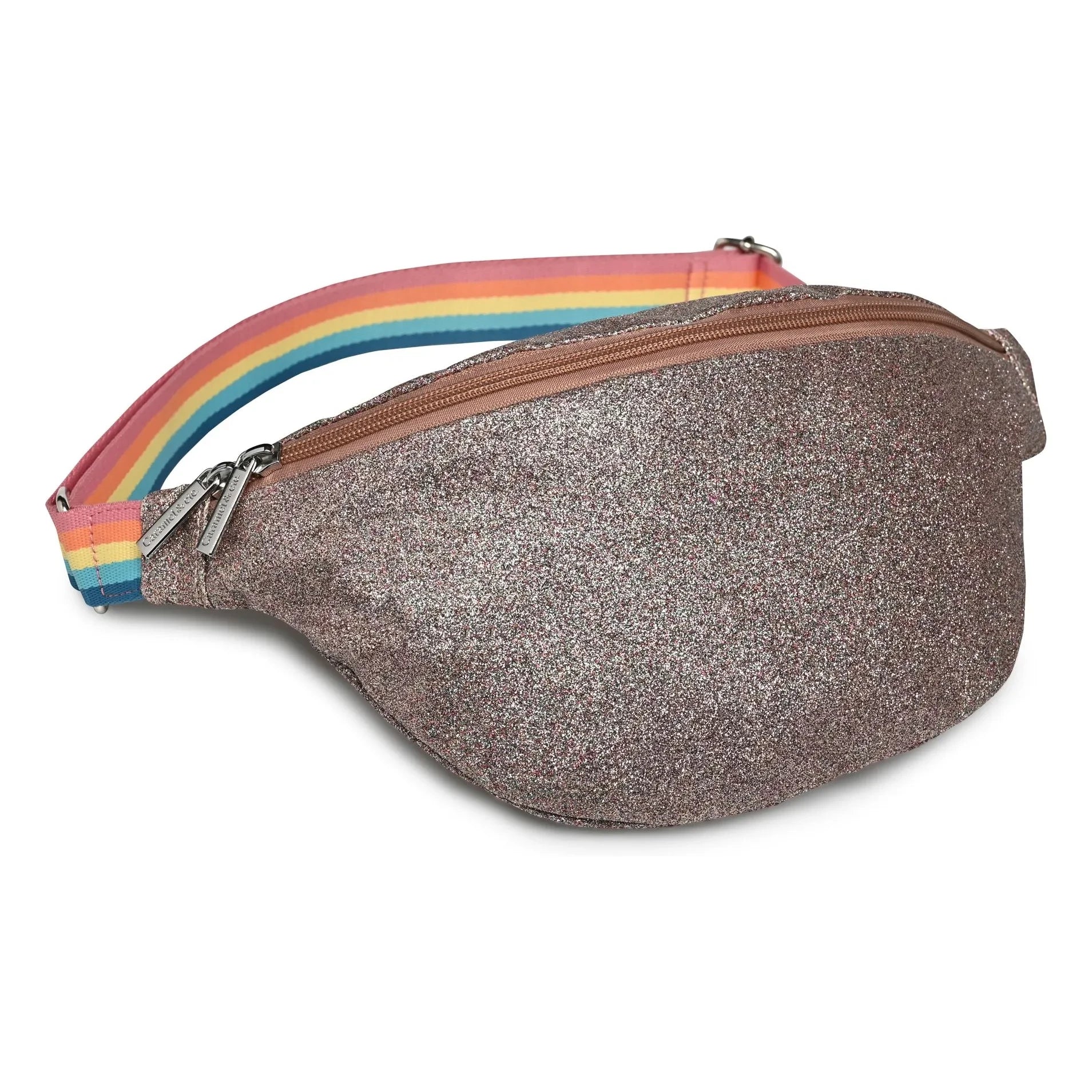 Caramel & Cie - Mom Glitter Banana Bag | Copper red