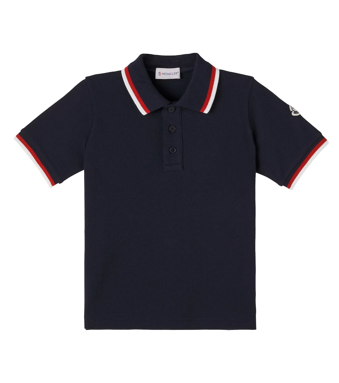 Moncler Enfant - Cotton piqué polo shirt
