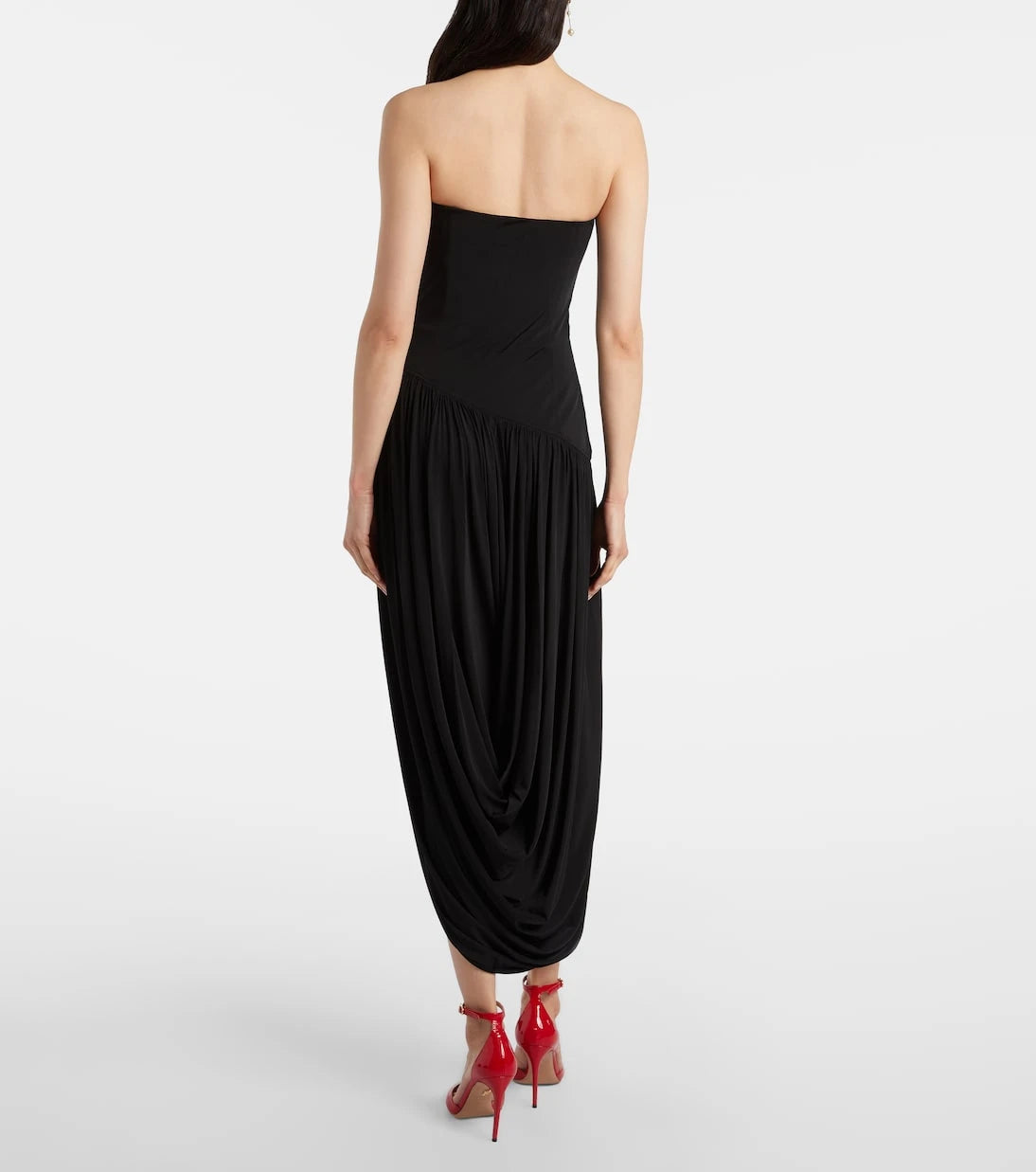 Ferragamo - Draped bustier dress