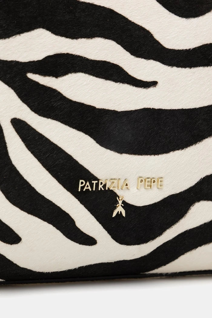 Patrizia Pepe чанта тип багета дамска от кожа