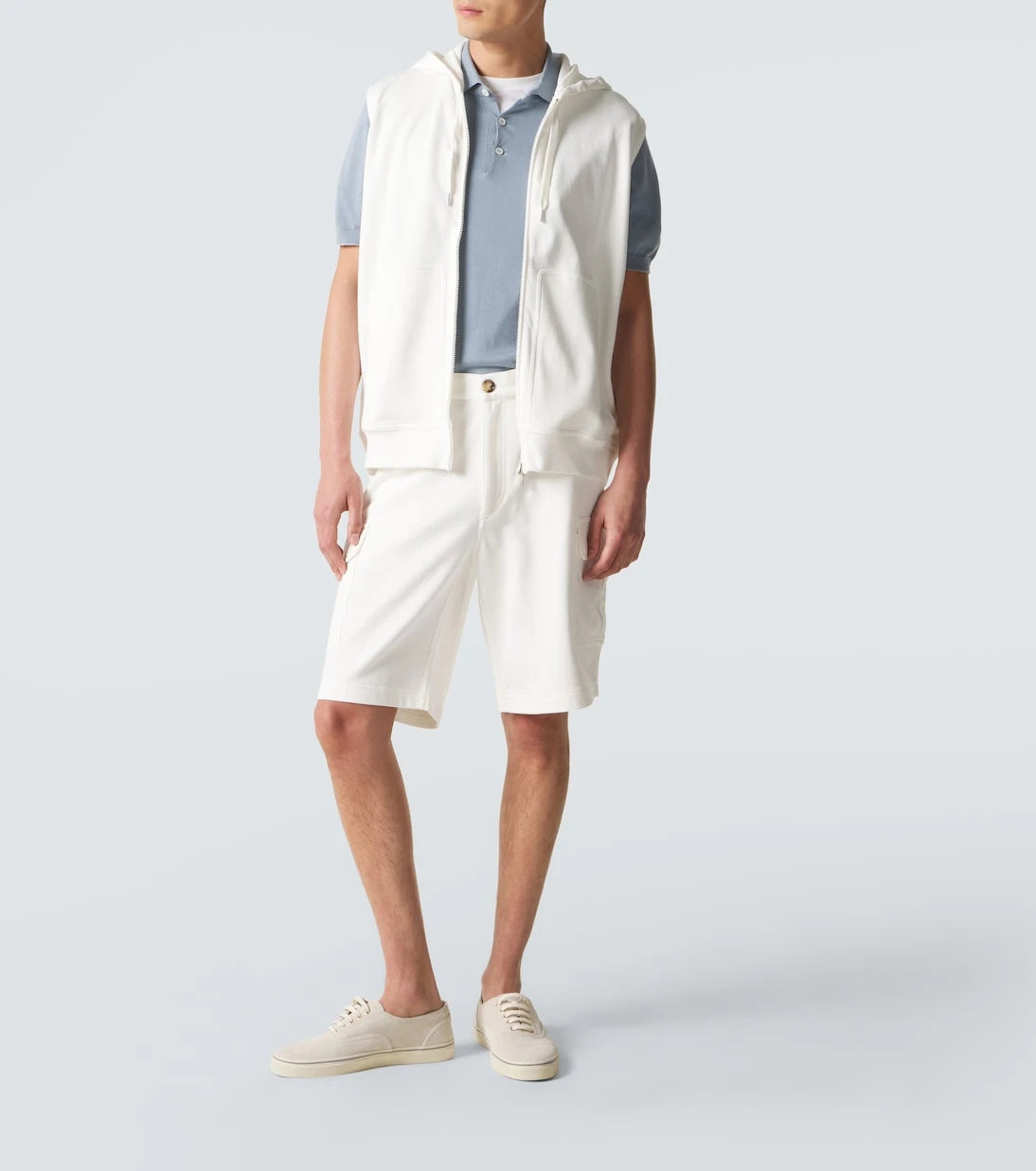 Brunello Cucinelli - Cotton-blend Bermuda shorts