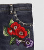 Dolce & Gabbana Kids Embroidered-Flower Jeans