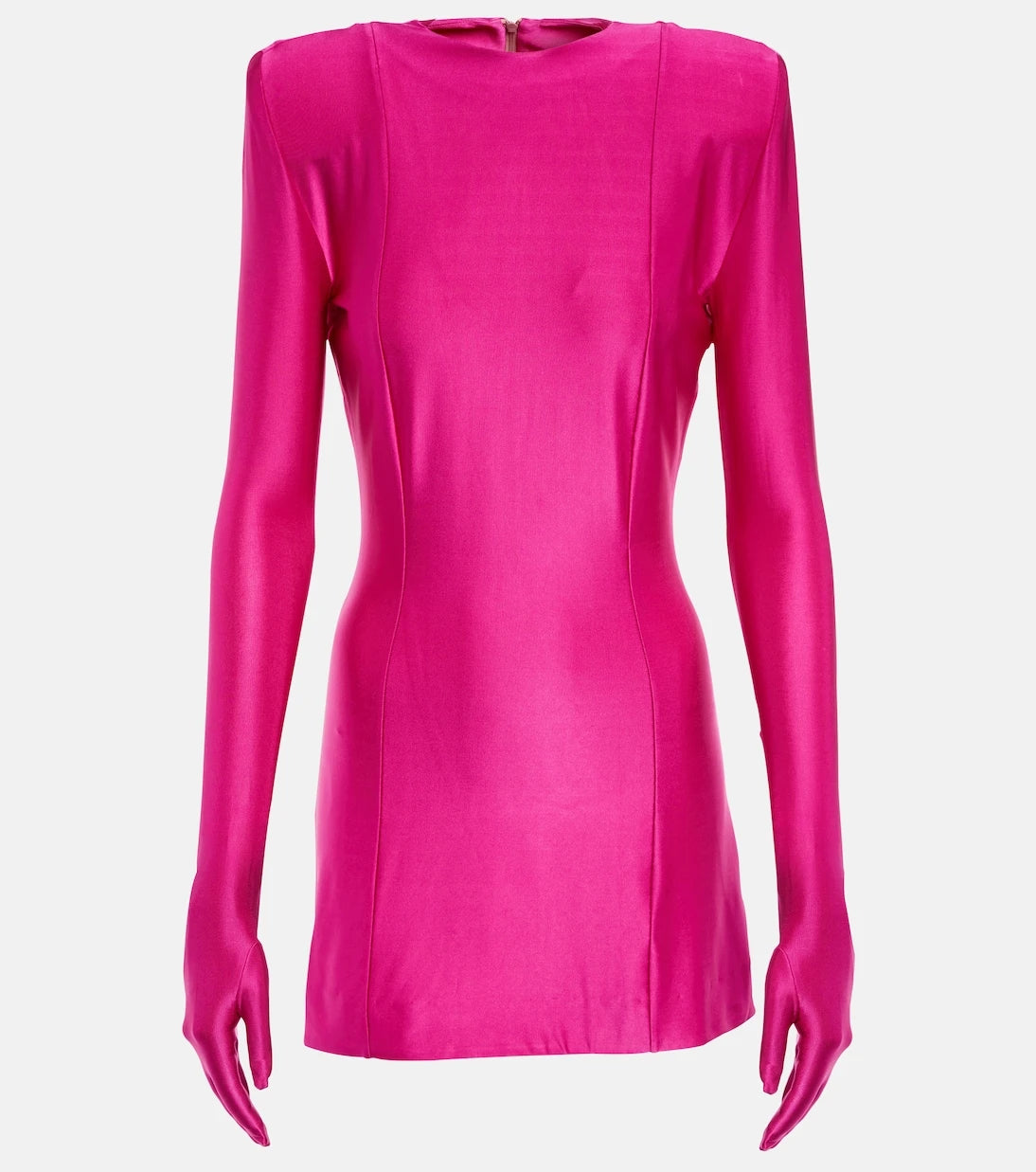 Vetements - Diva gloves jersey minidress