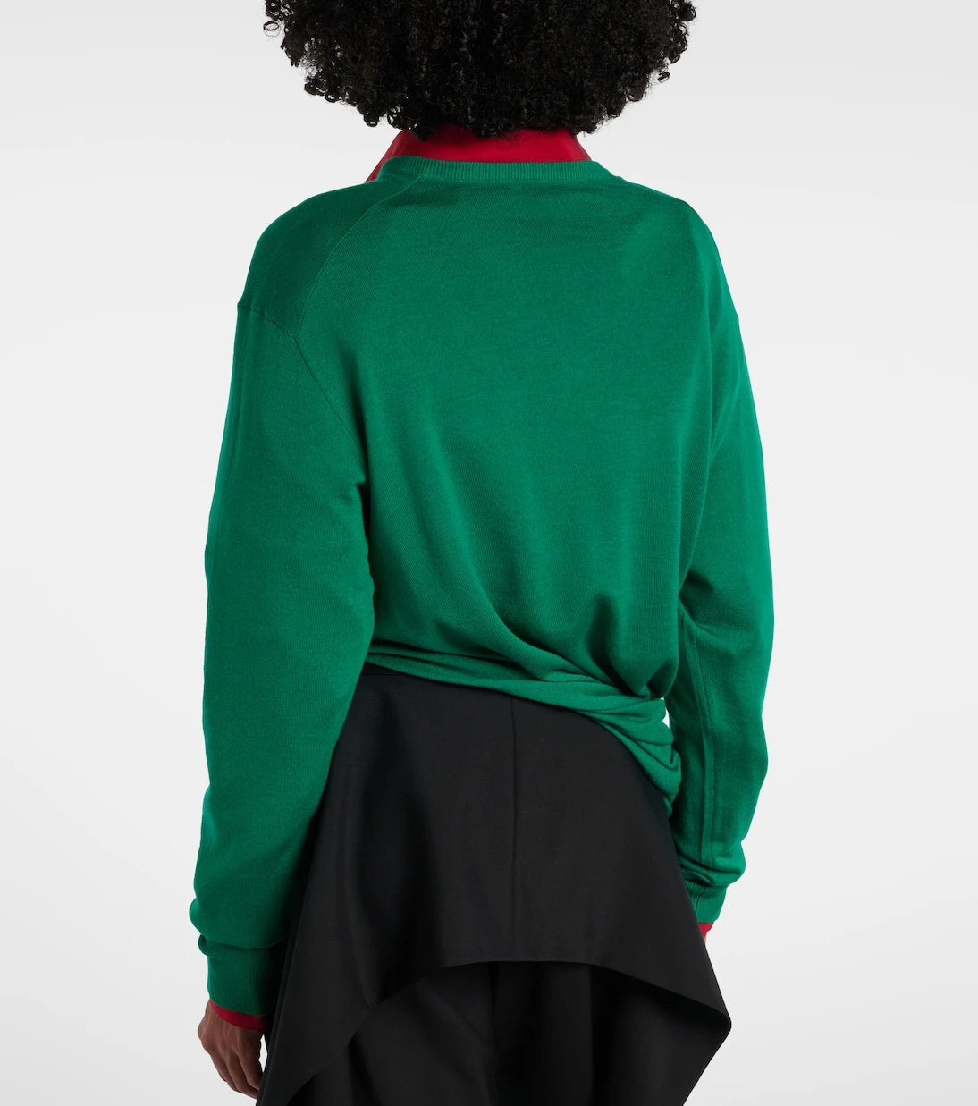 Loewe - Double L asymmetric wool sweater