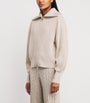 Varley Ivory Enrico Zip-Up Sweater