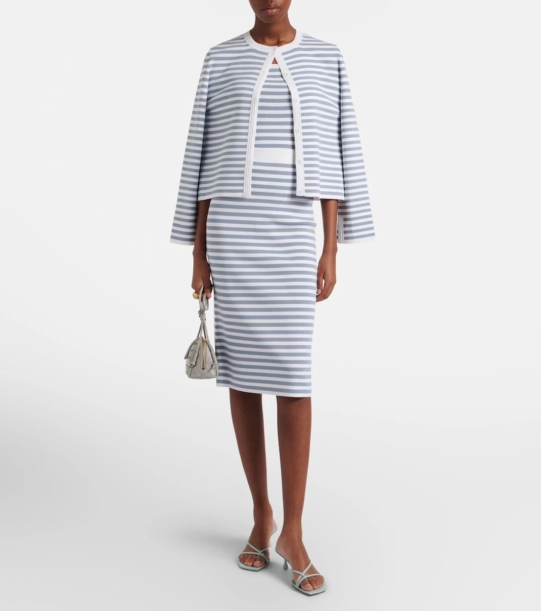 Max Mara - Gennaio çizgili midi etek