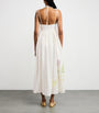 Linen Floral Maxi Dress BOTANICAL VOLT WHITE
