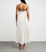 Linen Floral Maxi Dress BOTANICAL VOLT WHITE