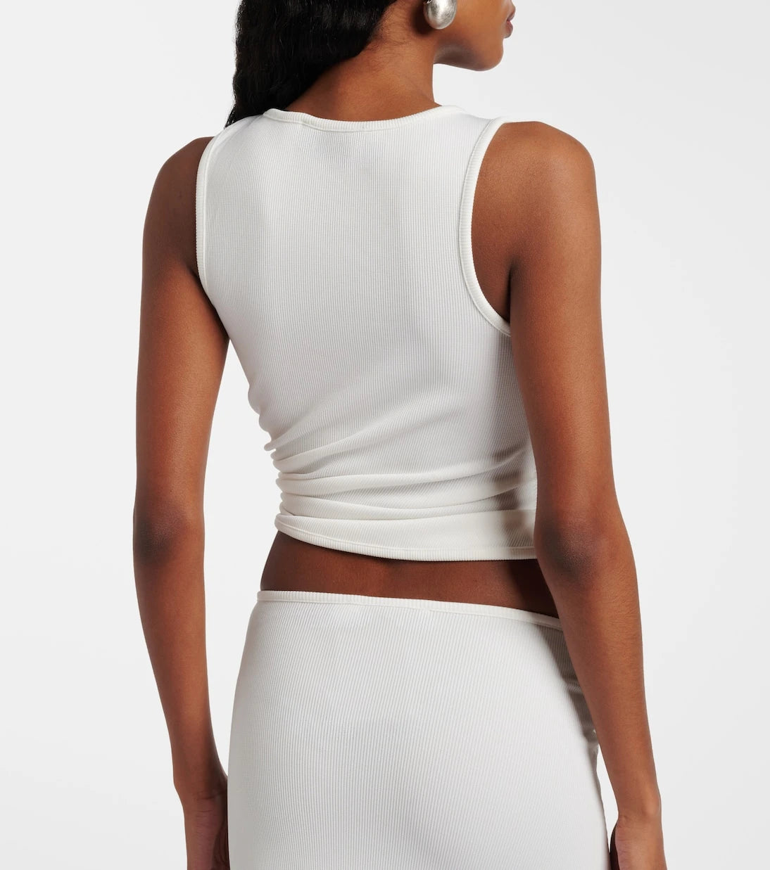 Christopher Esber - Droplet Crystal embellished ruched tank top
