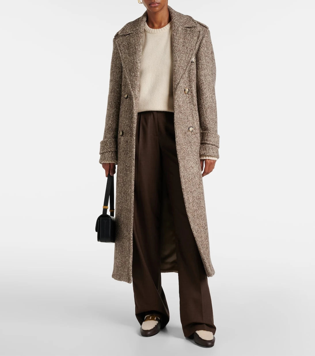 Tod's - Catena shearling and leather mules