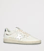 Golden Goose White Leather Ball Star Sneakers