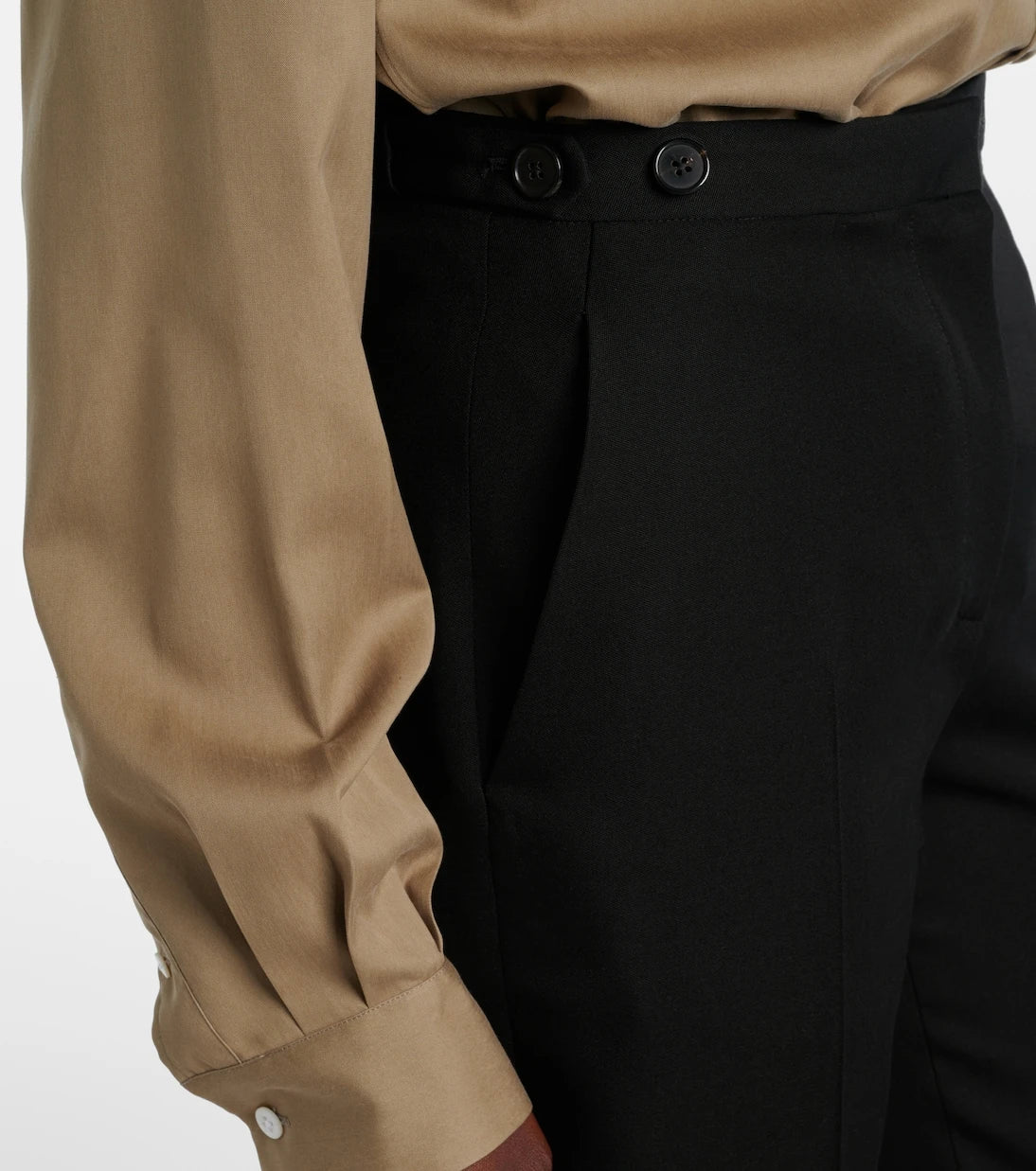 The Row - Jesse mid-rise wool straight pants
