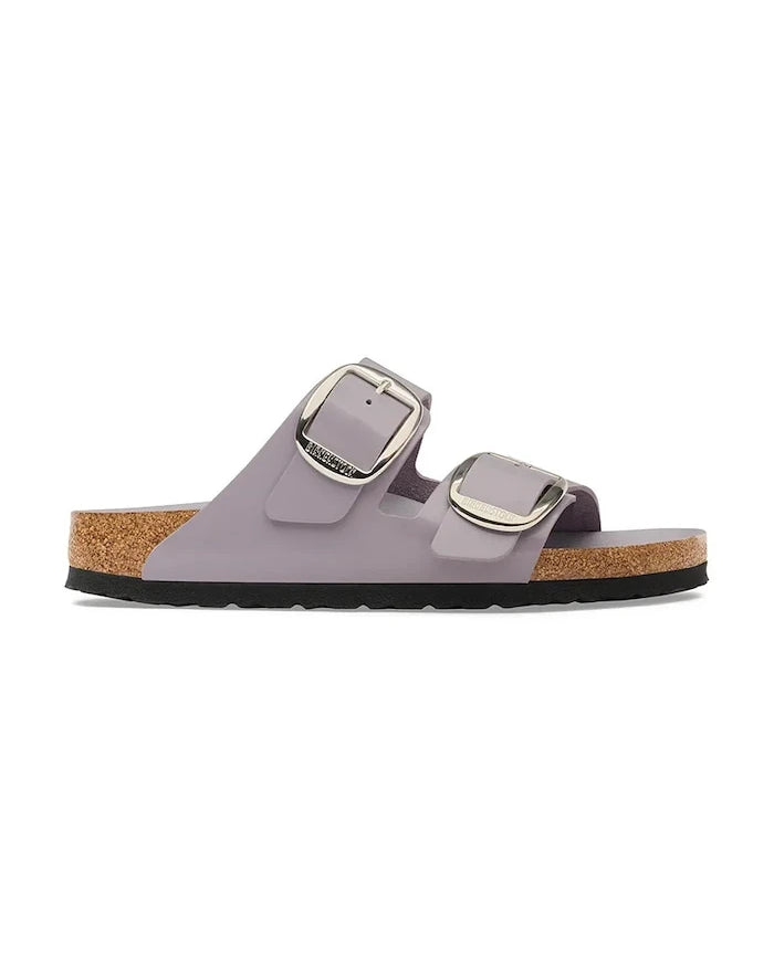 Birkenstock Kadın Deri Terlik Arizona Big Buckle Natural Leather Patent