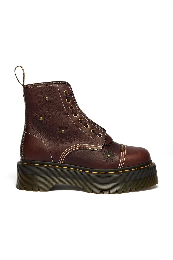 Dr. Martens обувки дамски от кожа Sinclair Flower