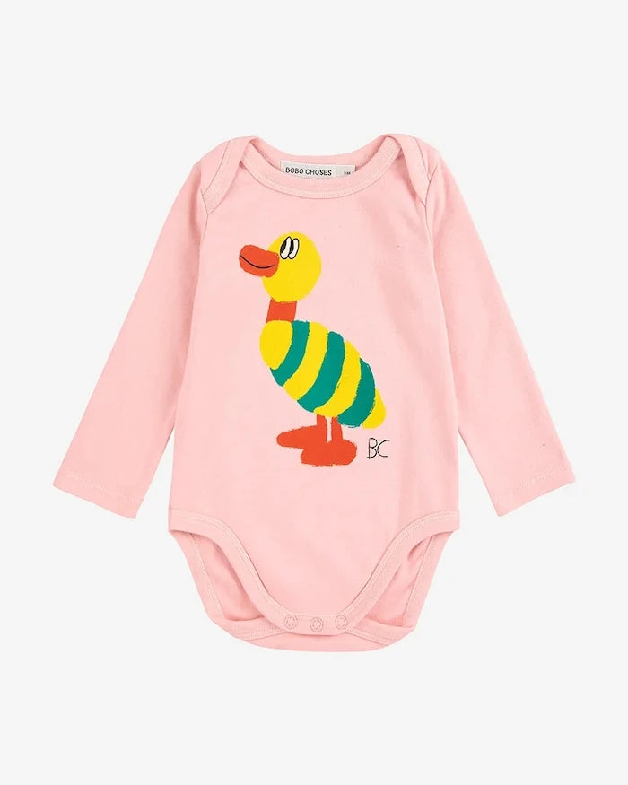 Бебешко боди Bobo Choses Stripped Duck