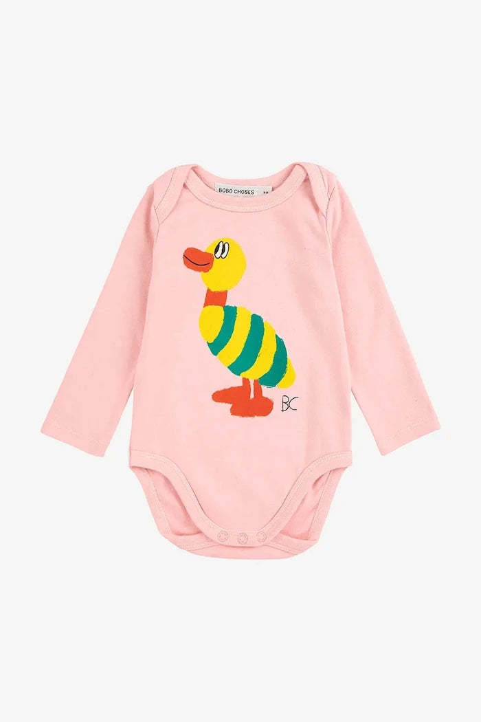 Бебешко боди Bobo Choses Stripped Duck