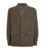 Ralph Lauren Purple Label Green Cashmere-Wool Brushed Twill Blazer