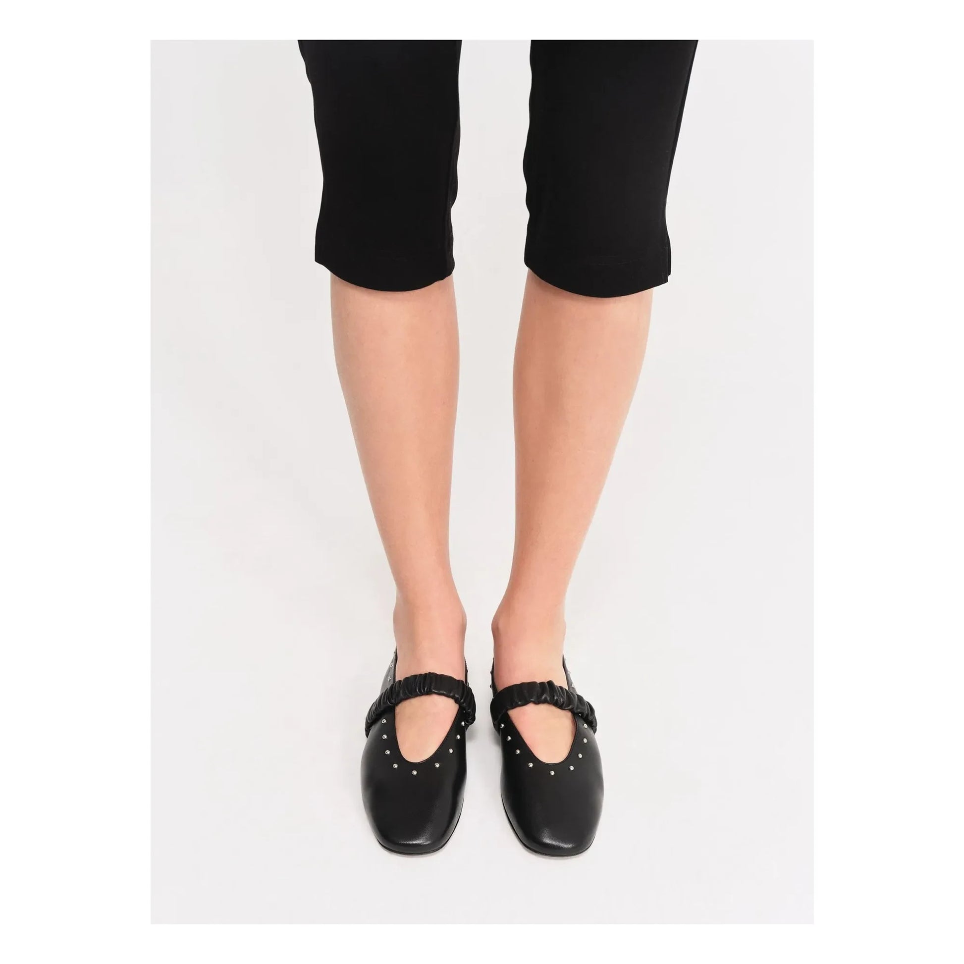 Socque Paris - Ballerinas June Leather | Black