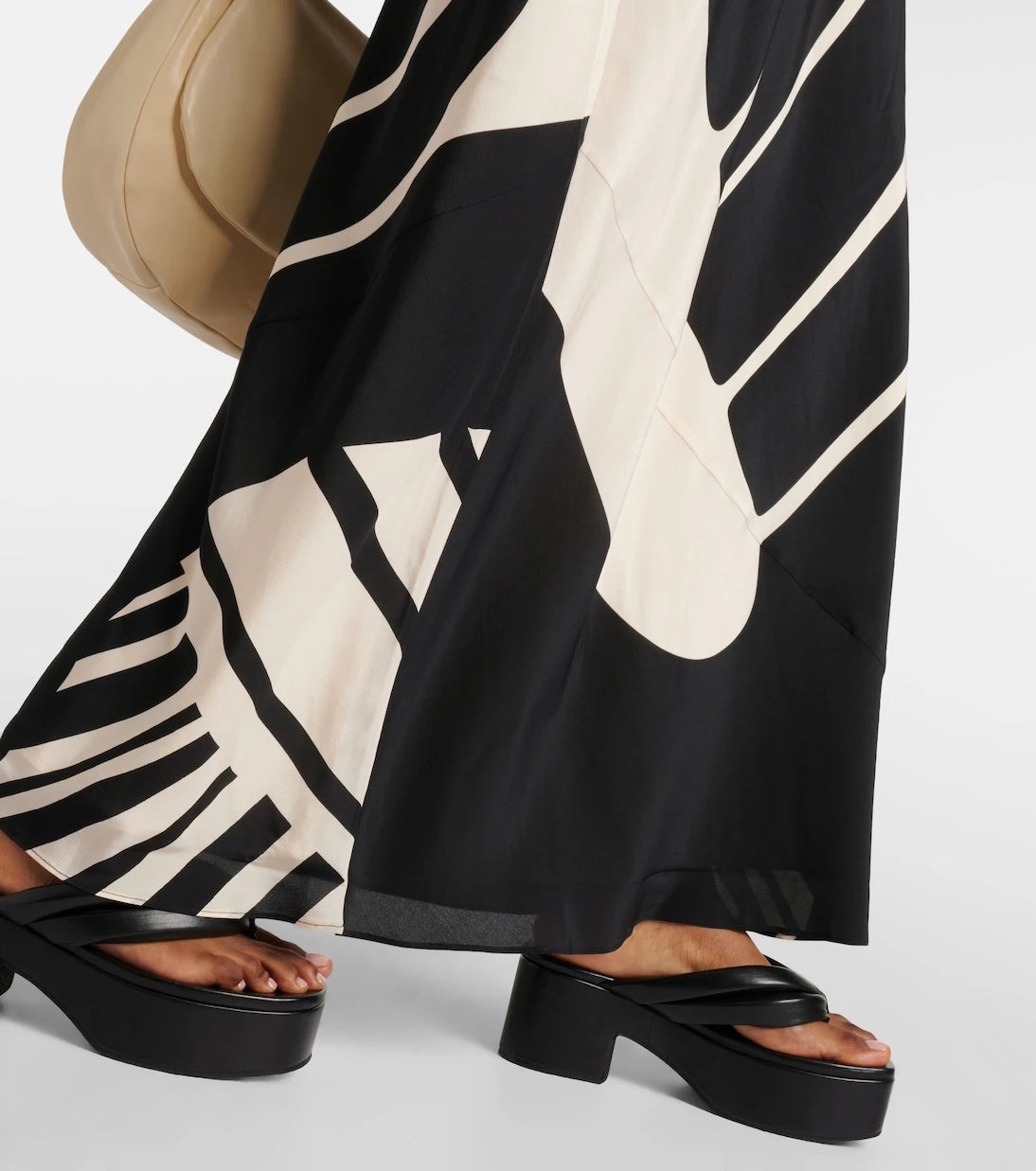 SIR - Arte printed silk satin maxi dress