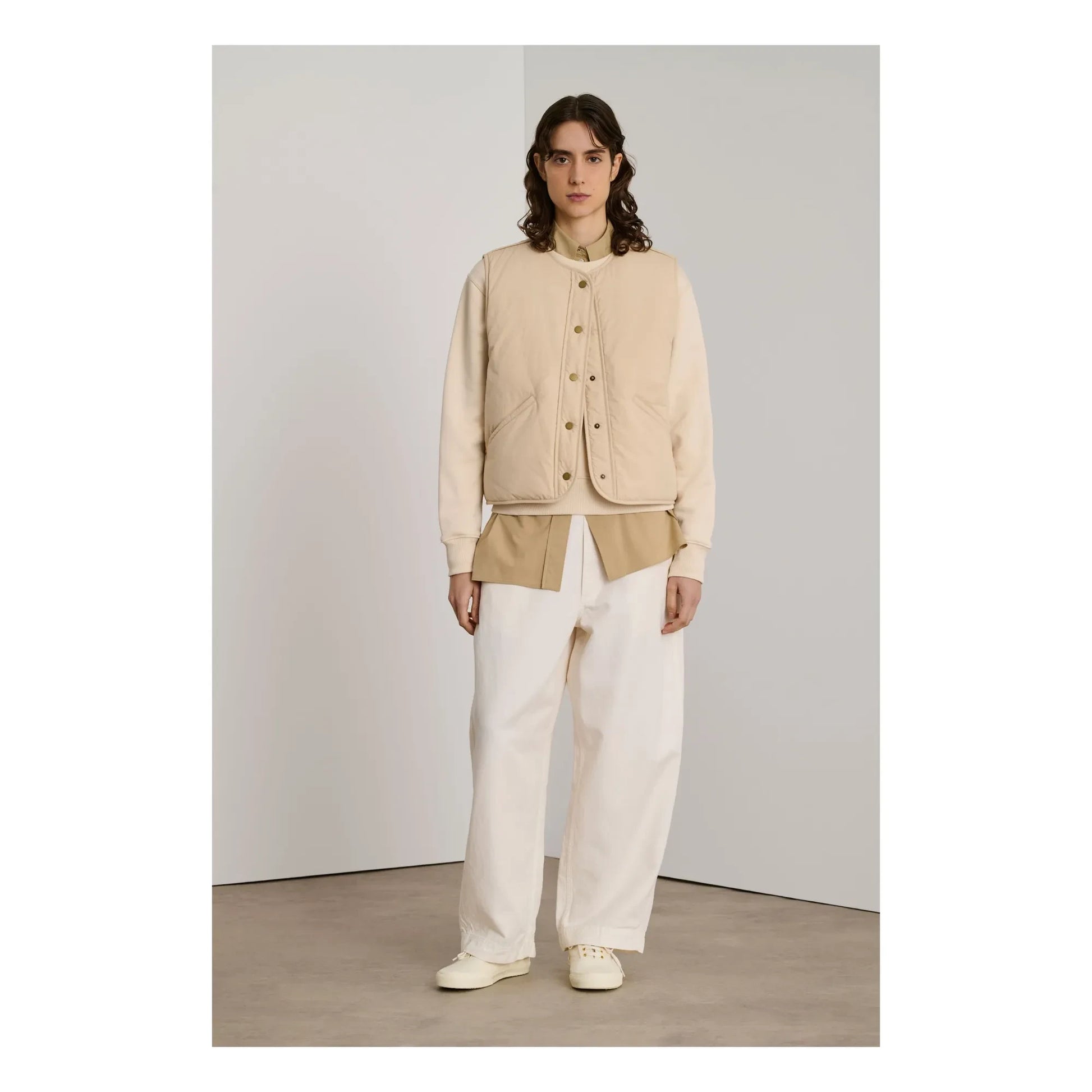 Soeur - Desmond Sleeveless Jacket | Beige
