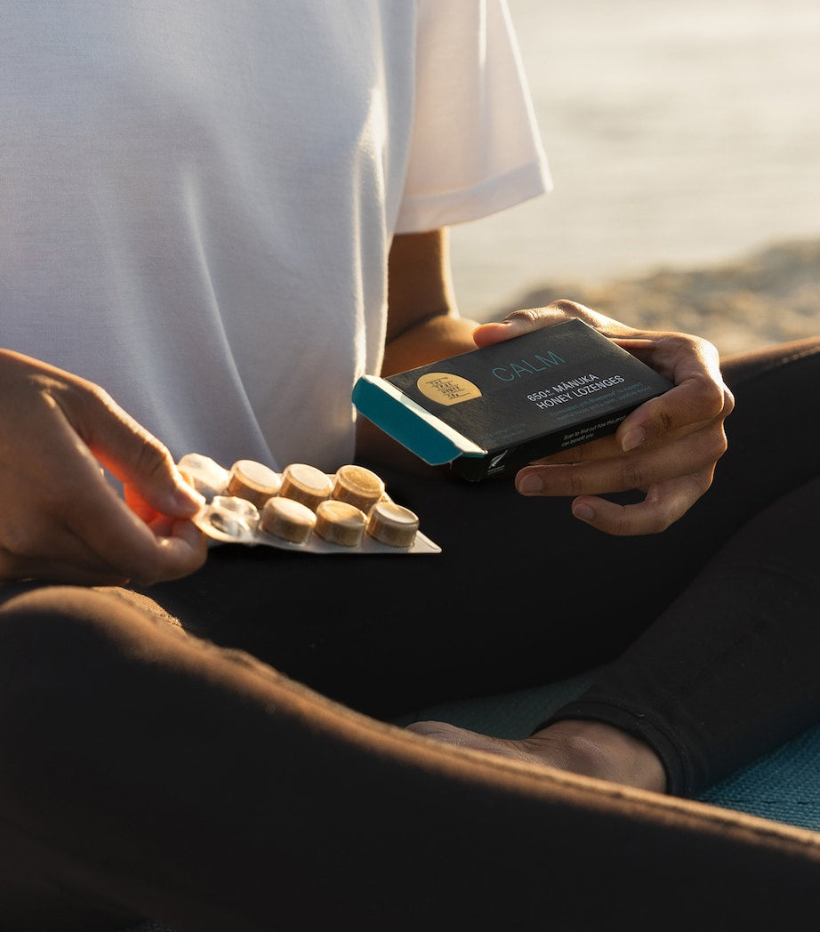 Mānuka Honey Lozenges with Bluenesse and Lemon (8 Capsules)