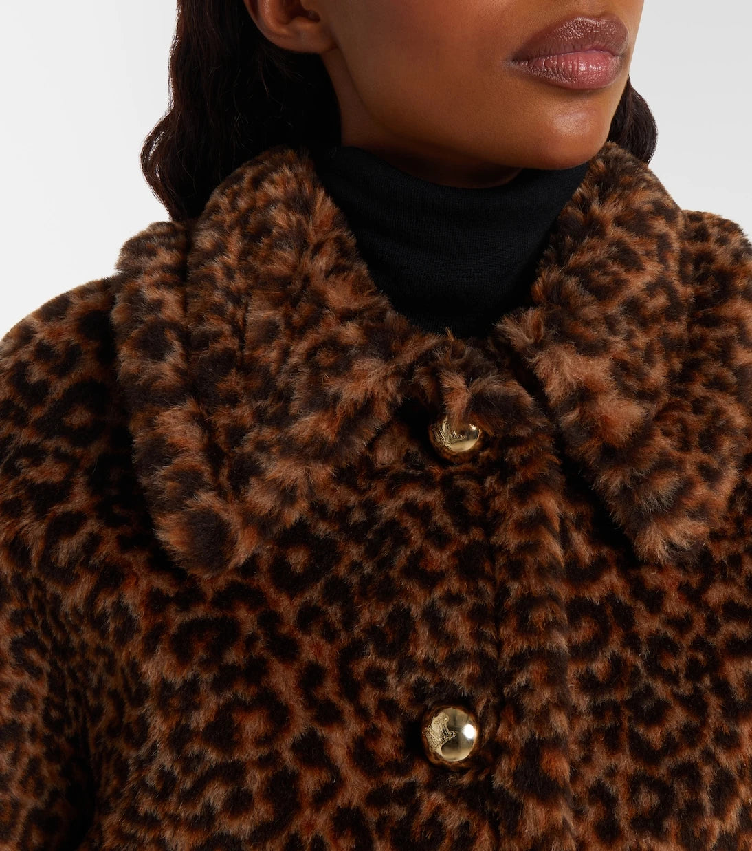Max Mara - Leopard-printed alpaca, wool, and silk cape