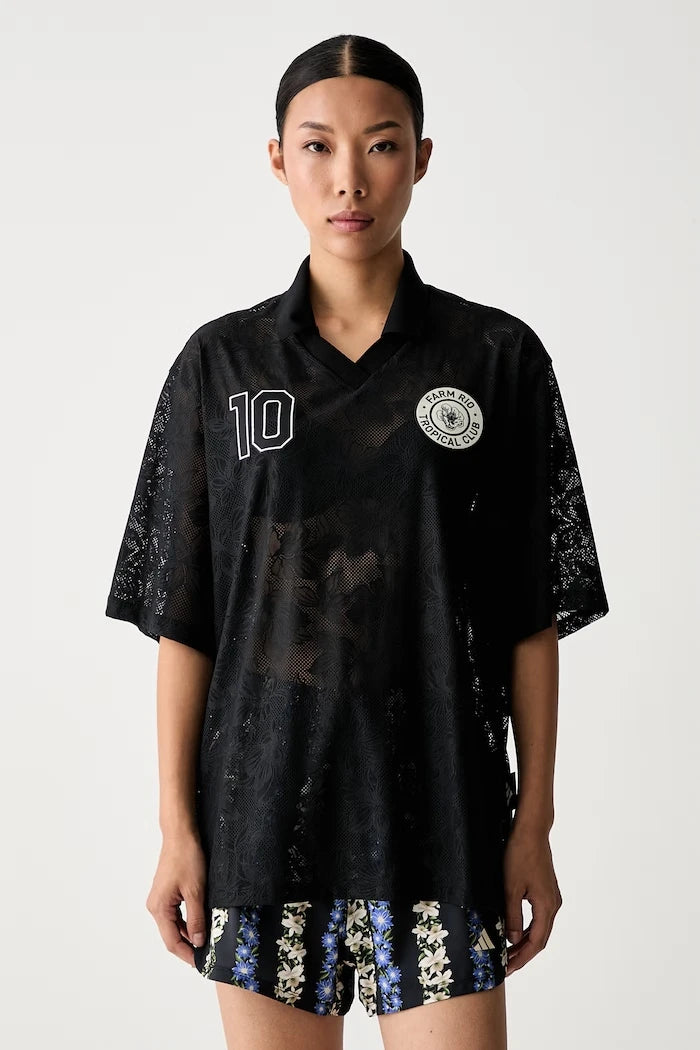 adidas x Farm Rio dantelli kadın tişört