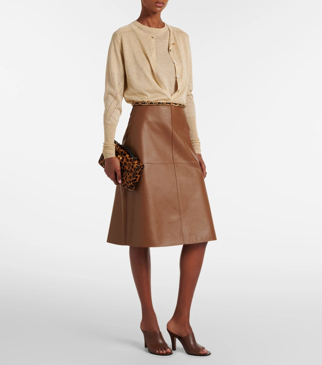 Joseph - Lille knitted lamé top