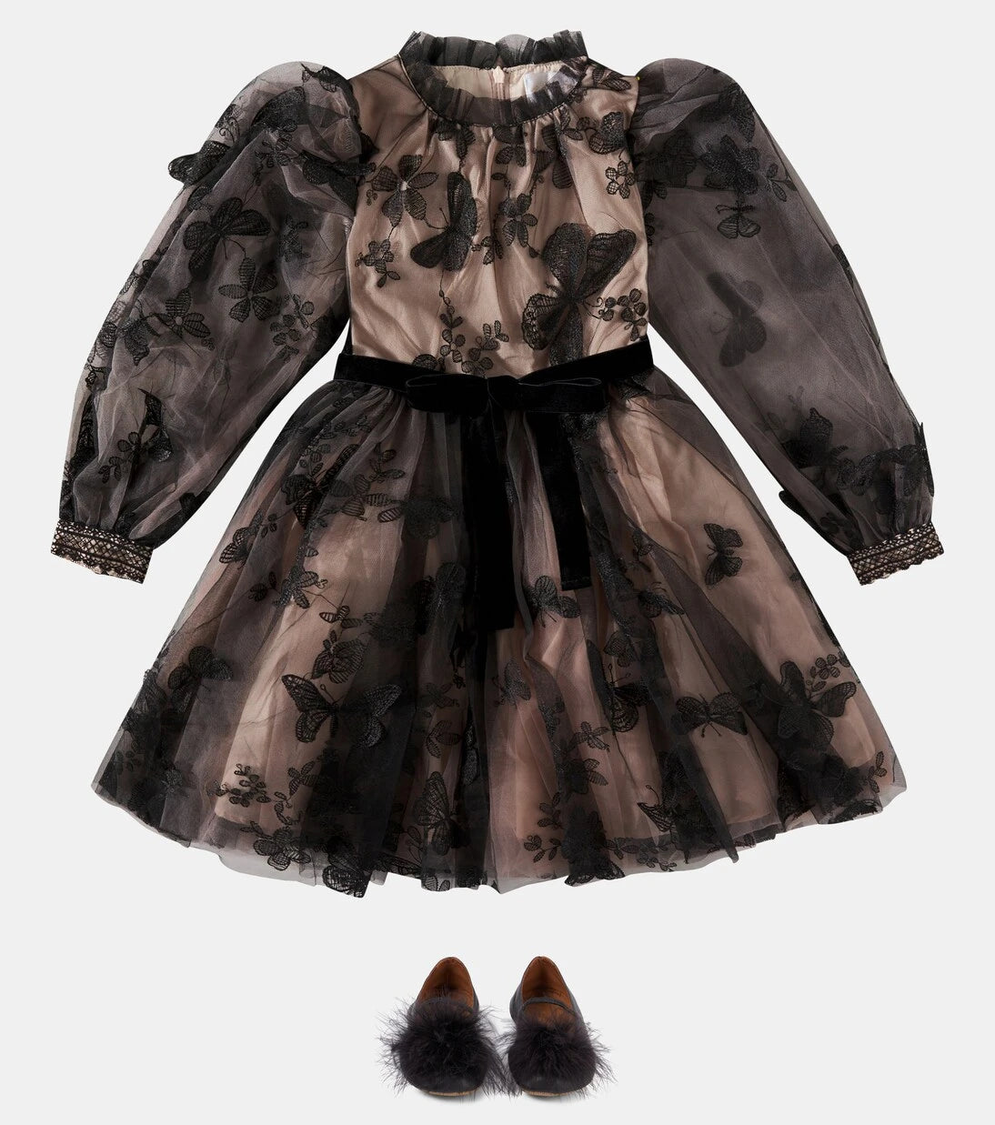 Petite Amalie - Embellished tulle dress