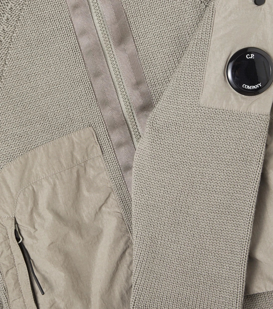 C.P. Company Kids - Lens hooded wool jacket