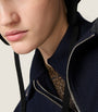 Asymmetric-Zip Polo Sweatshirt