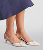 Valentino Garavani Ivory VLOGO Slingback Pumps 40