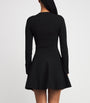 Claudie Pierlot Black Rib-Knit Mini Dress