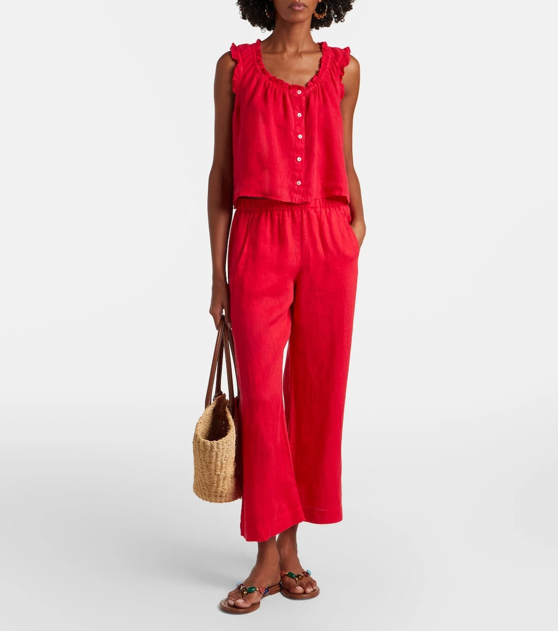 Velvet - Tana ruffled linen top