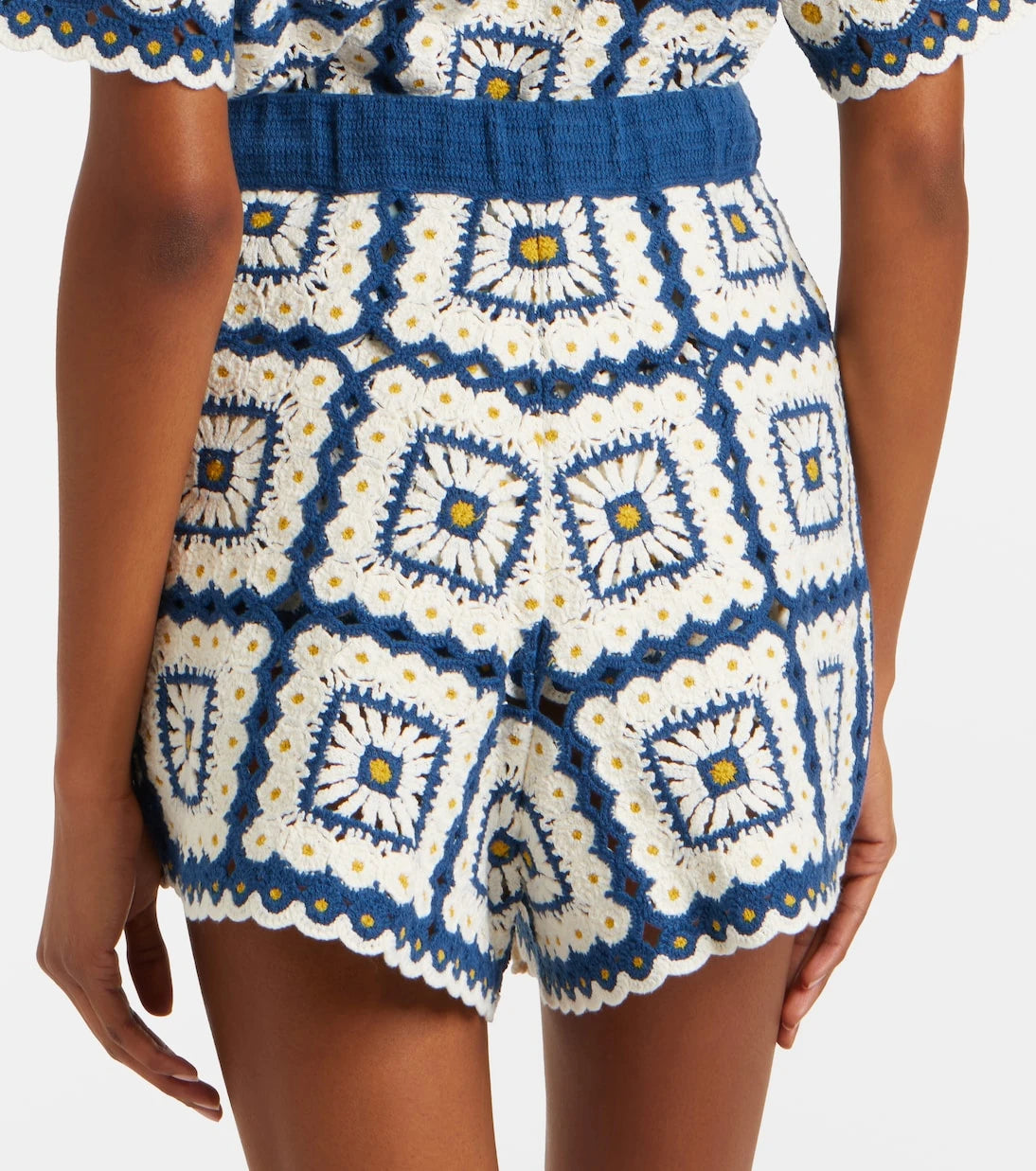 Alémais - Dolly crochet cotton shorts