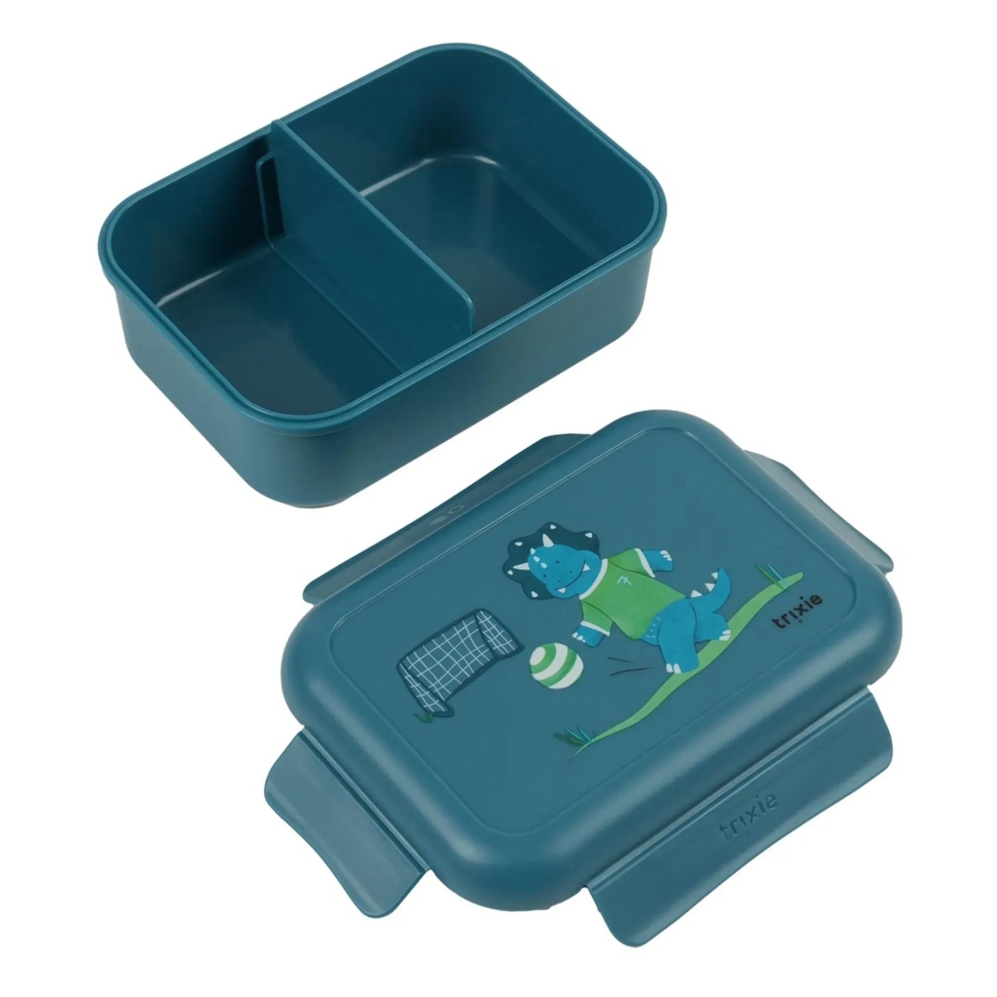 Trixie - Lunch Box Clips Ballplayer Mr. Triceratops | Blue