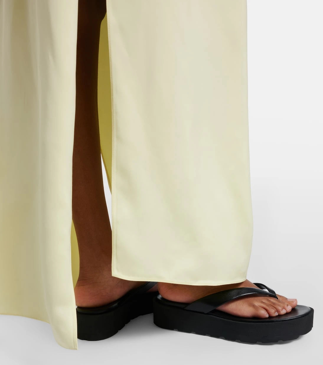 Gianvito Rossi - Leather platform thong sandals