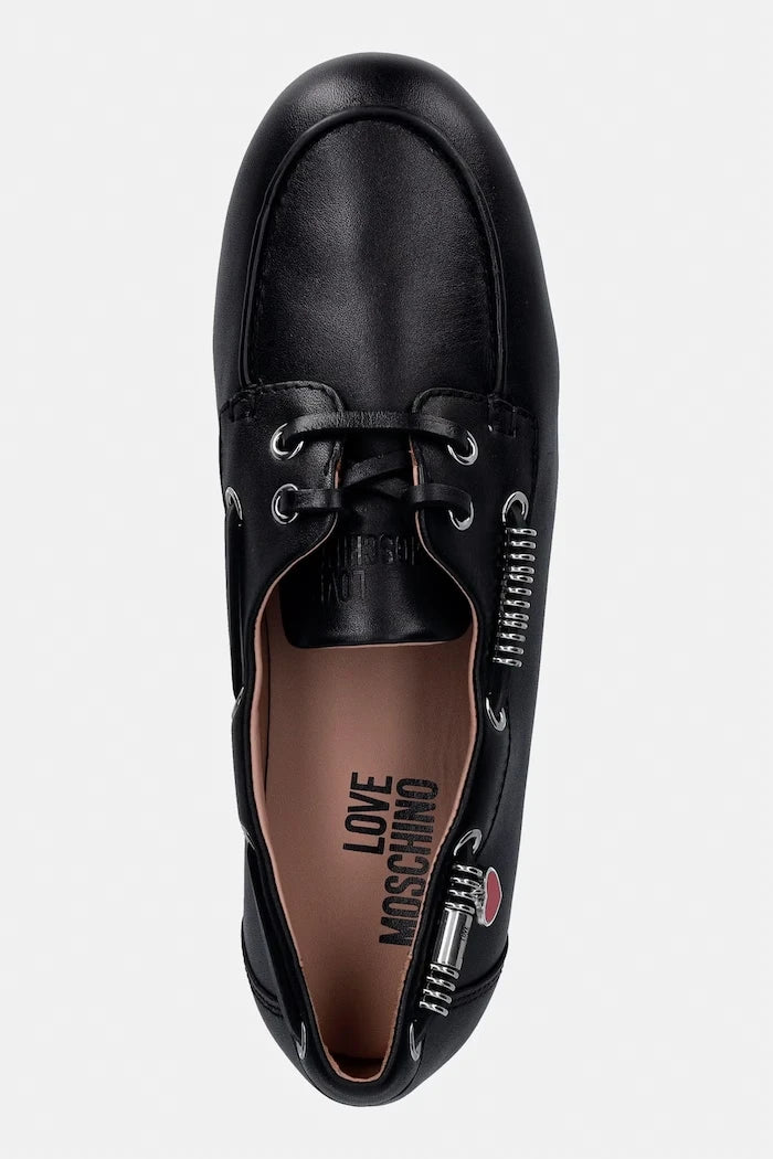 Кожени мокасини Love Moschino